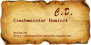 Czechmeister Dominik névjegykártya