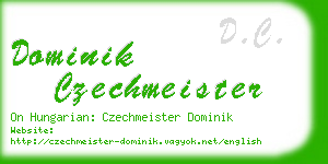 dominik czechmeister business card